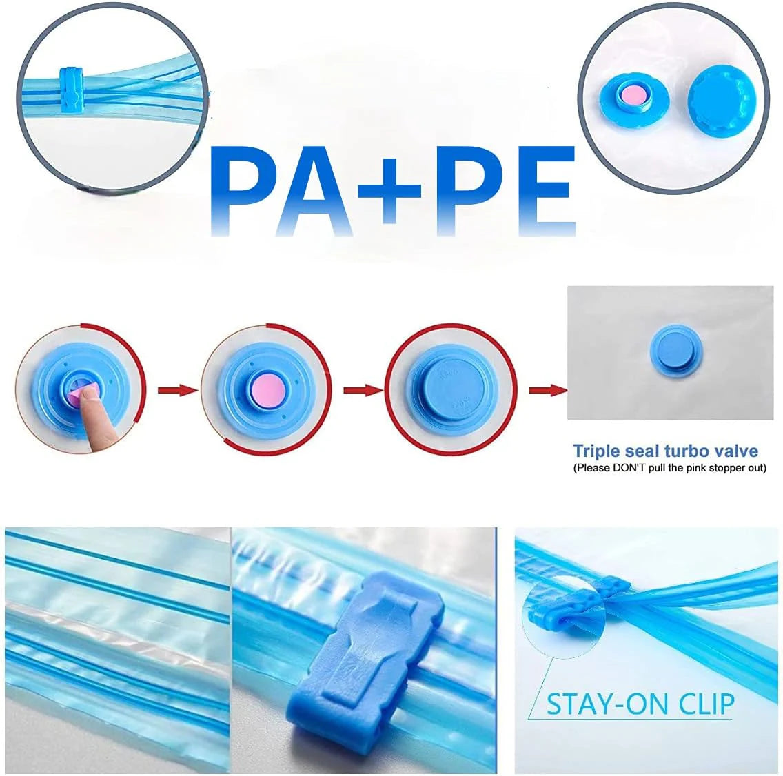 Space Saver Vacuum Storage Bag With Pump (Imported)