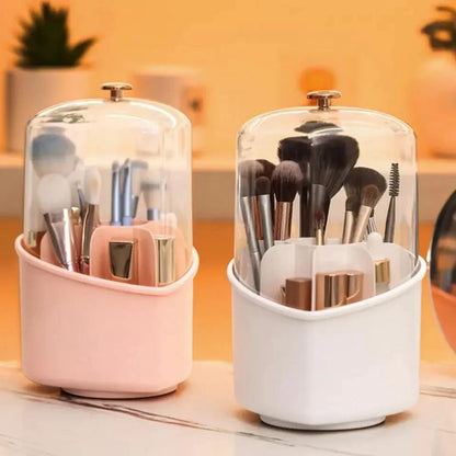 HeartGlow Rotating Makeup Brush Stand