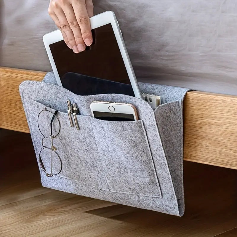 Multifunctional Bed Side Storage Organizer