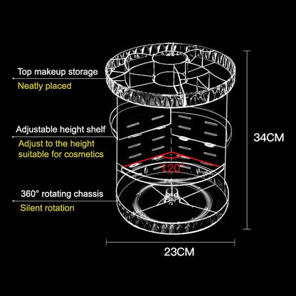 Acrylic Rotating Organizer