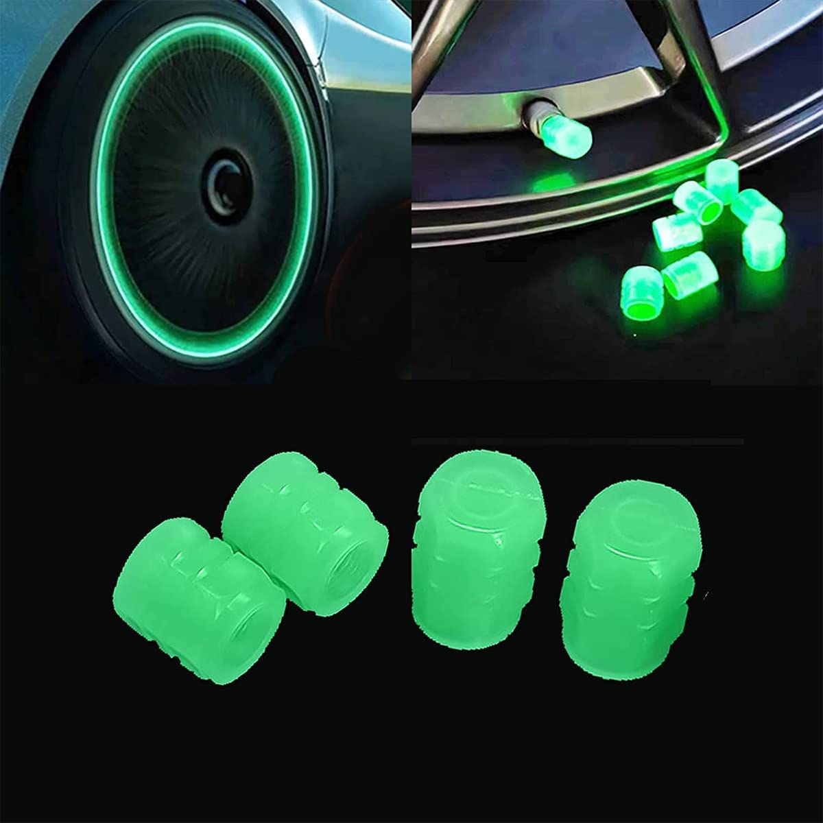 Universal Luminous Tire Air Valves Caps