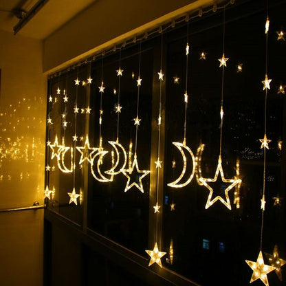 Star Light Curtain – Warm White Star Light Curtain