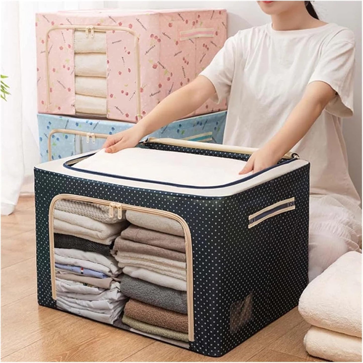 Large Size Storage Organizer with Metal Supports (Imported)