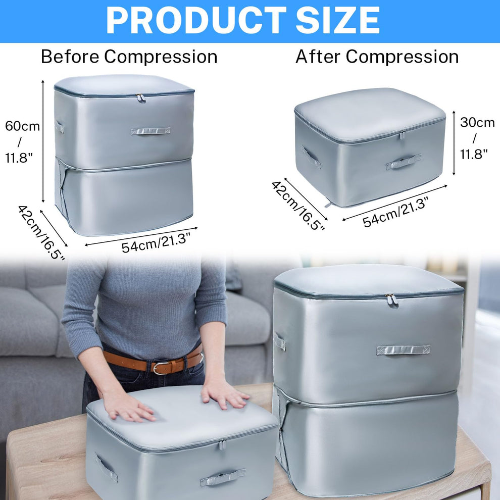 Space Saving Self Compression Organizer Imported (Pack Of Two)