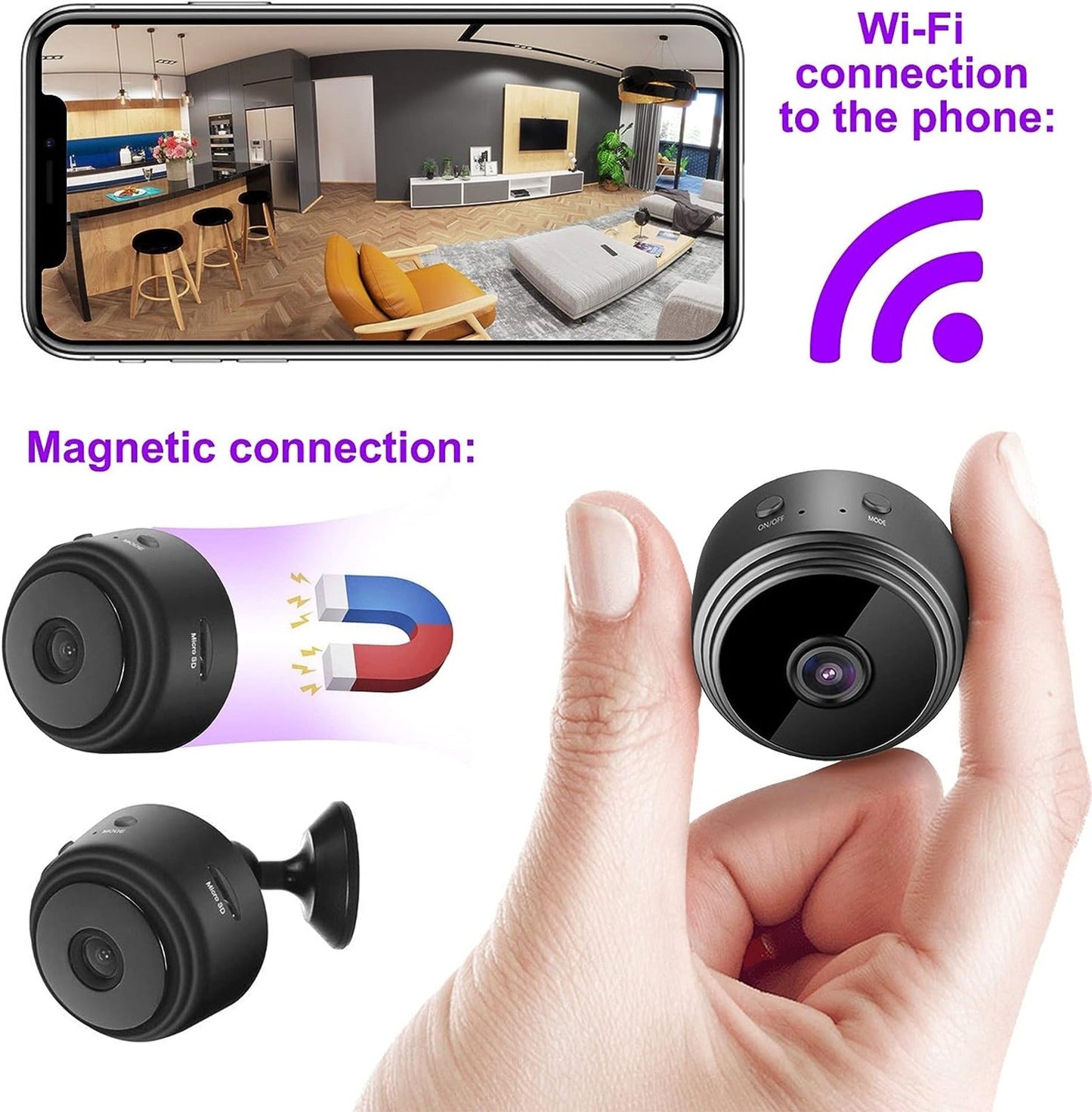 A-12 Wi-Fi Room Camera With Night Vision