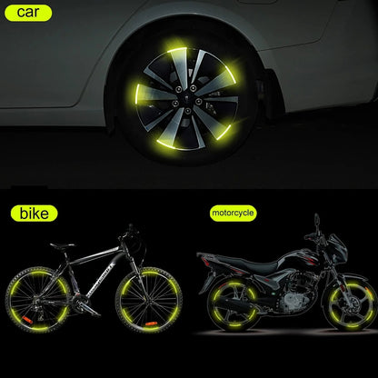 Car Wheel Hub Reflective Luminous Stickers