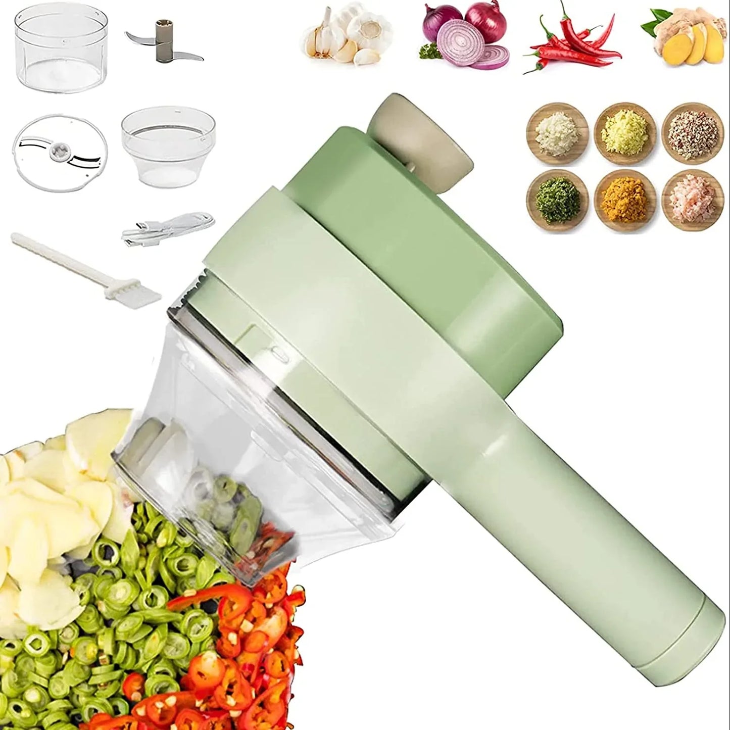 4 in 1 Electric Vegetable Cutter