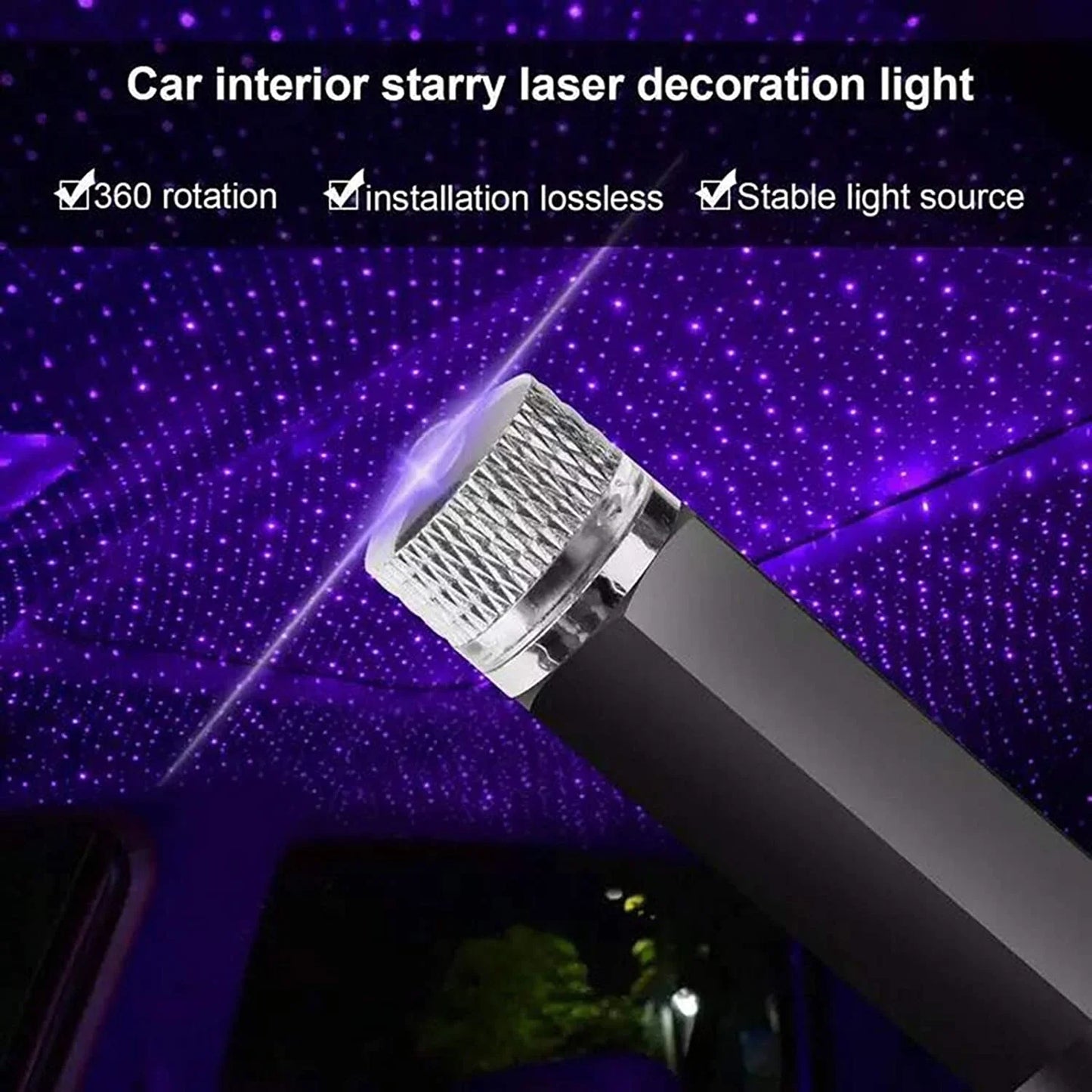 Mini LED Car Roof Star Night Light - USB Roof Star Night Light