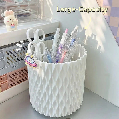 Rotating make-up brushes holder