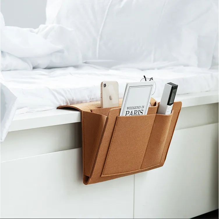 Multifunctional Bed Side Storage Organizer