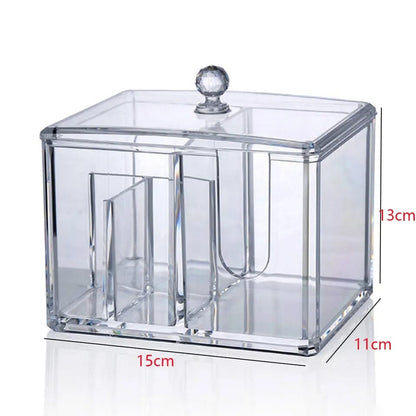 2 in 1 Acrylic Cotton Pod & Tissue Box