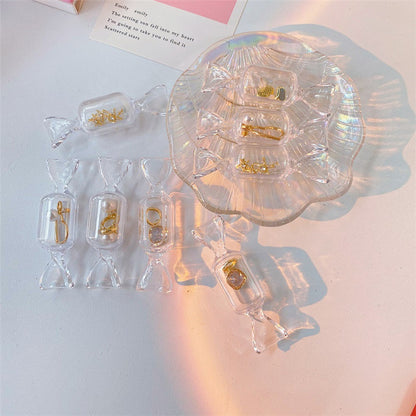 Transparent Candy Shape Box (Pack Of 6)