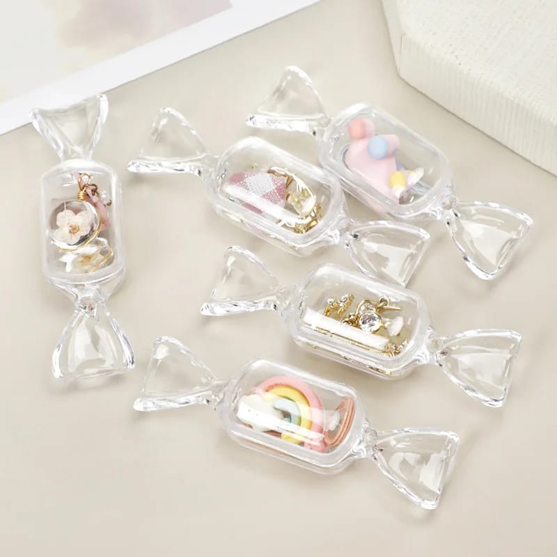 Transparent Candy Shape Box (Pack Of 6)