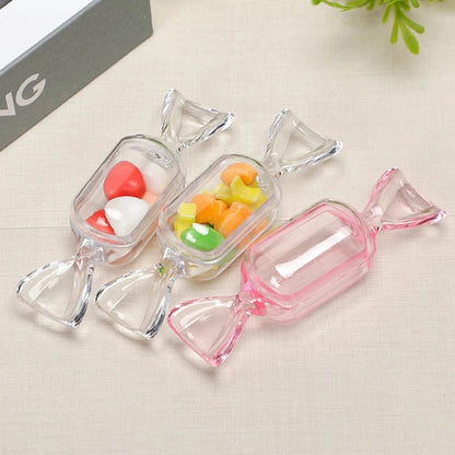 Transparent Candy Shape Box (Pack Of 6)