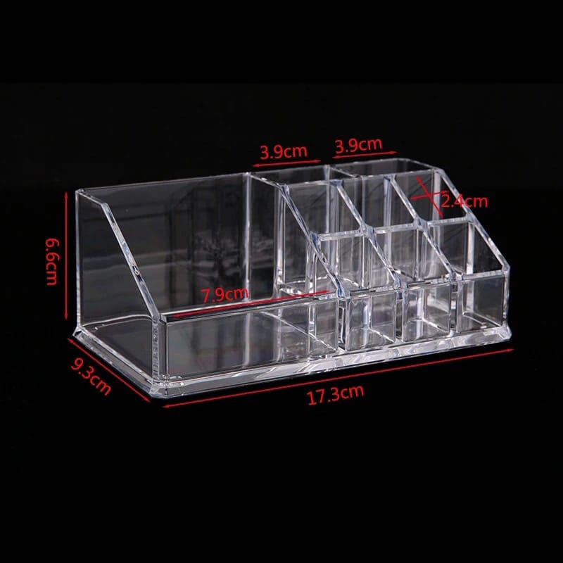 9 Grid Acrylic Makeup Organizer Storage Box