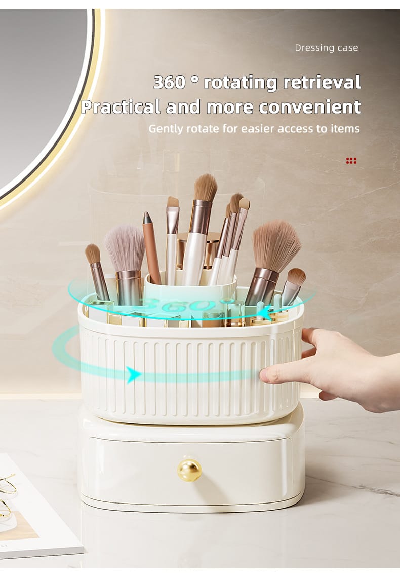 Rotating Vanity Makeup Organizer