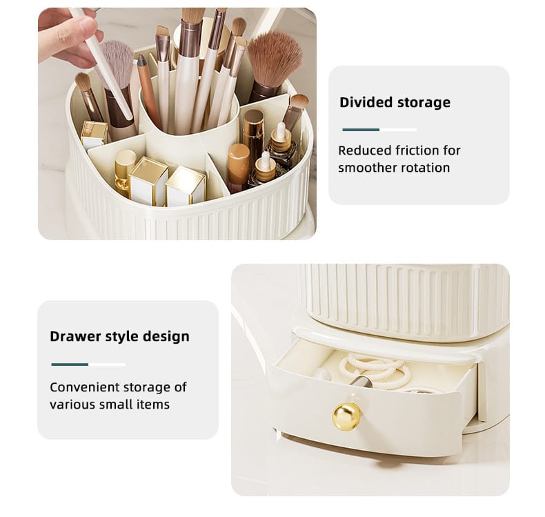 Rotating Vanity Makeup Organizer