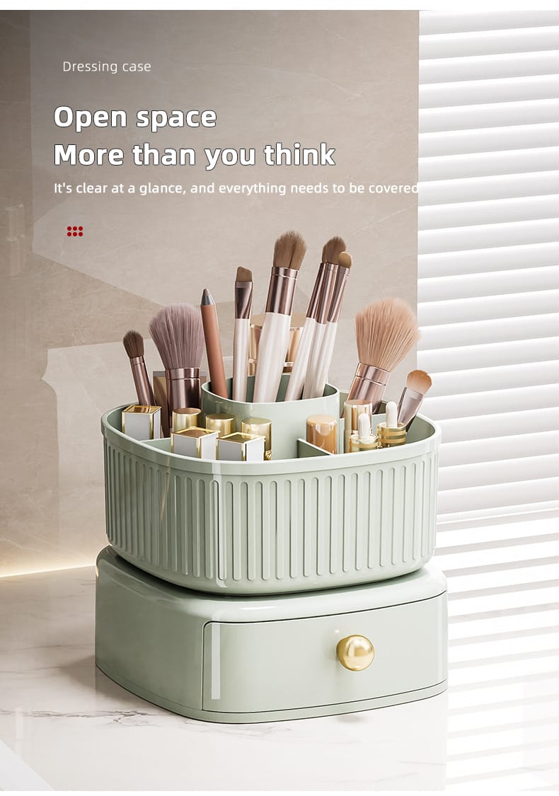 Rotating Vanity Makeup Organizer