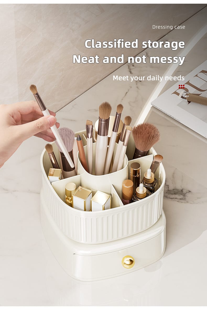 Rotating Vanity Makeup Organizer