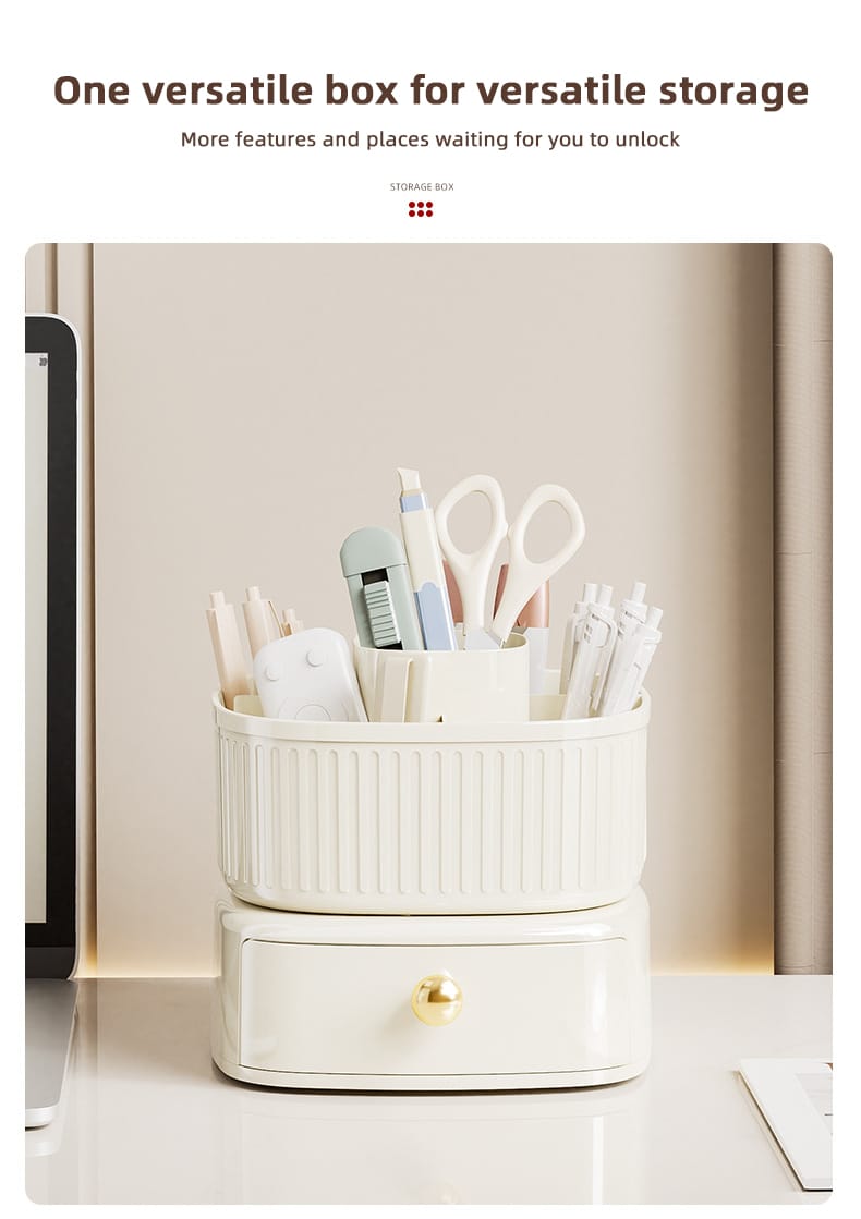 Rotating Vanity Makeup Organizer