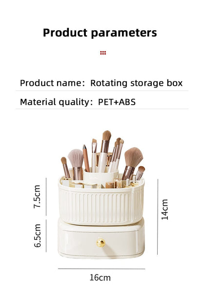 Rotating Vanity Makeup Organizer