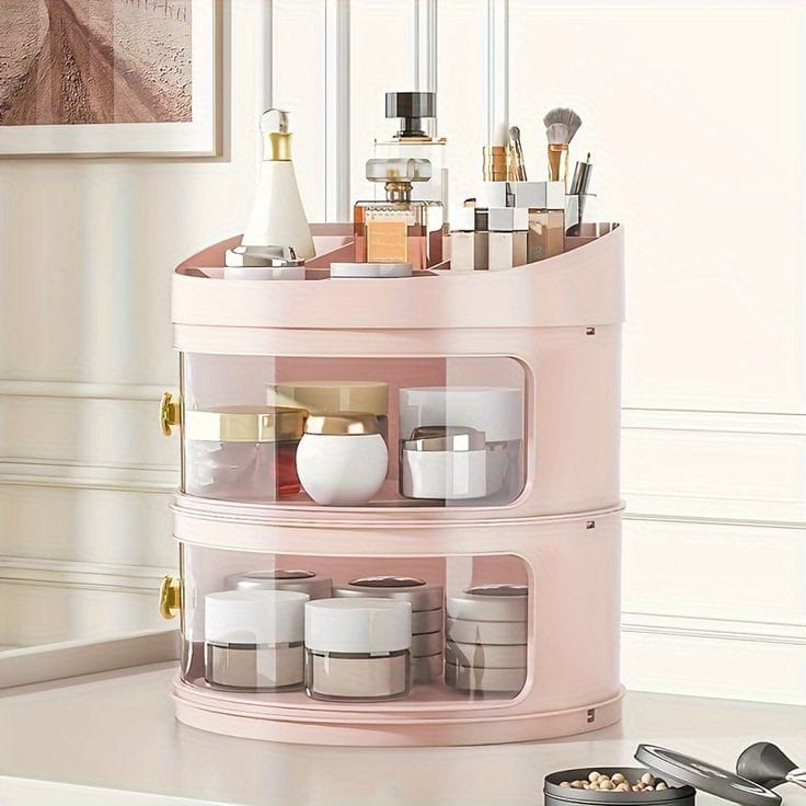 Clear Vanity Makeup and Cosmetic Organizer