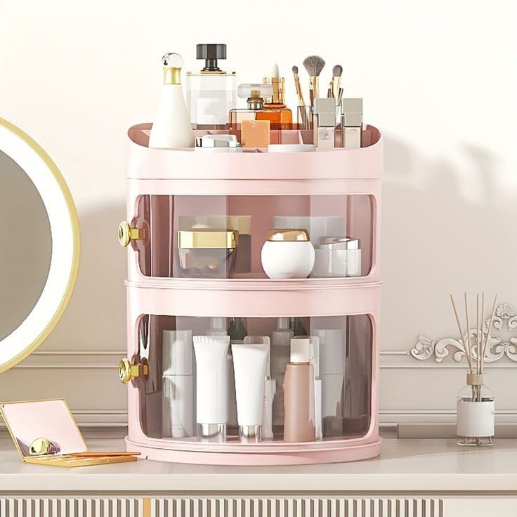 Clear Vanity Makeup and Cosmetic Organizer