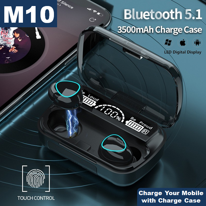 M10 Bluetooth Earbuds